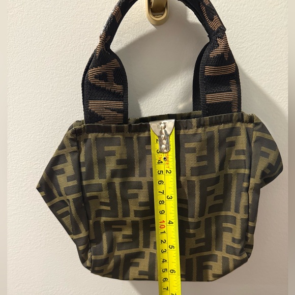 Vintage 1925 Cosmetic Tote Zucca Canvas Mini - Picture 3 of 10